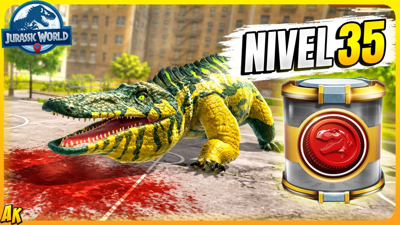STOMATOSUCHUS de MATTEL y CRYOLOPHOSAURUS NIVEL 35 // Jurassic World Alive