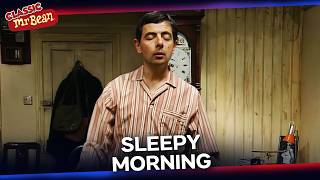 What Happens If Bean Can't Fully Wake Up One Day? | Classic Mr Bean