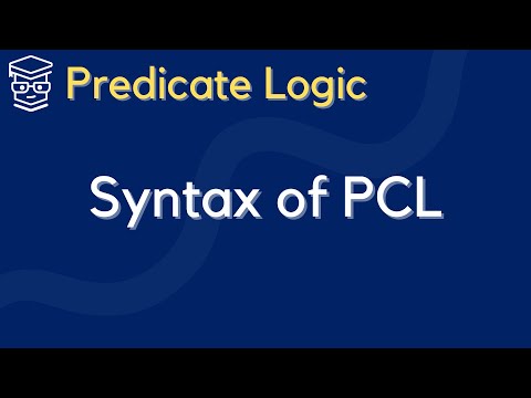 Syntax of PREDICATE LOGIC and WELL-FORMED FORMULAS (wffs)