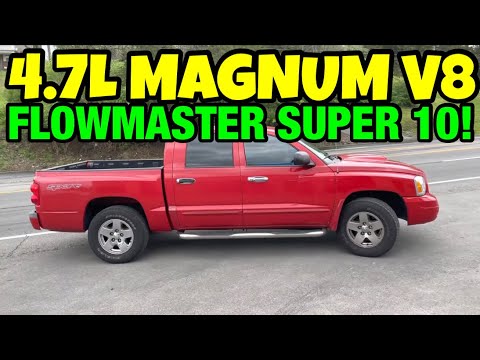 2006 Dodge Dakota 4.7L MAGNUM V8 Dual Exhaust w/ FLOWMASTER SUPER 10!