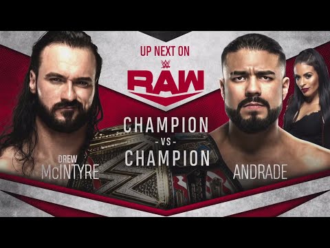 Drew McIntyre vs Andrade - Champion vs Champion | WWE RAW 04/13/20