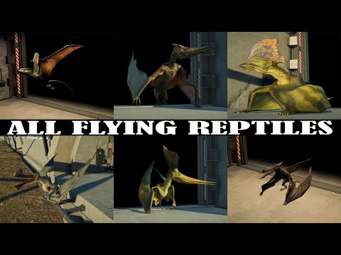 ALL FLYING REPTILES | JURASSIC WORLD EVOLUTION 2