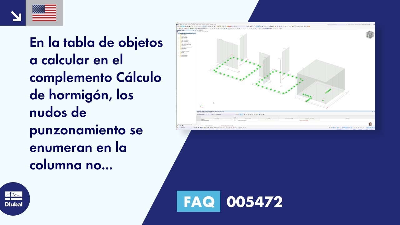 Pregunta frecuente 005472 | In der Tabelle der zu bemessenden Objekte des Add-Ons Betonbemessung werden Durchsta...