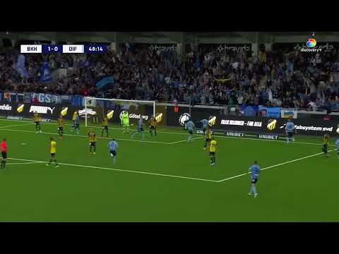 Emmanuel Banda goal for Djurgarden IF against BK Hacken