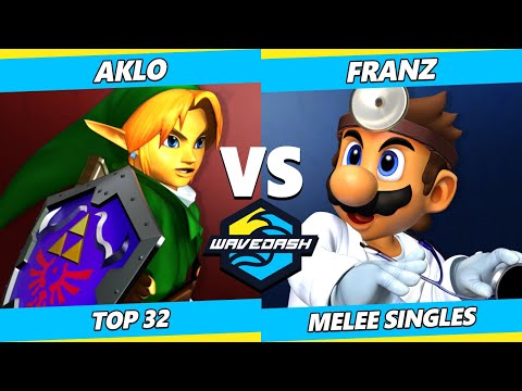 Wavedash 2023 - Aklo (Link) Vs. Franz (Dr. Mario) Smash Melee - SSBM