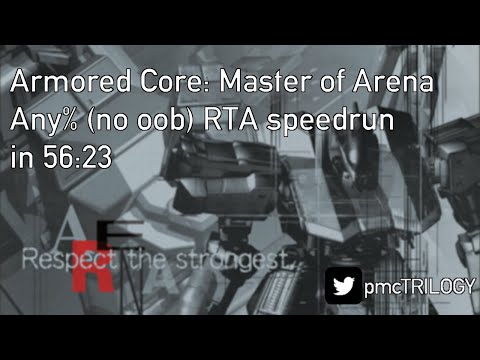 Armored Core: Master of Arena Any%(no OoB) RTA Speedrun in 56:23