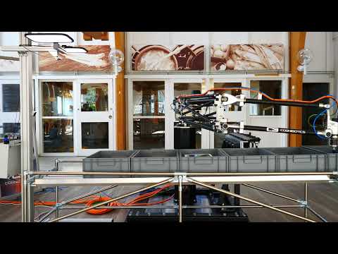 Material handling robot HKM1800 Full-Cycle Demonstration (Automatica 2023 Preparation)