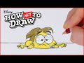 Cricket Green Cartoon Comes To Life How NOT To Draw Cricket Green Disneychannelanimation