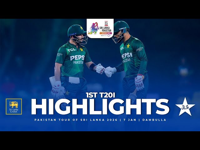 Sri Lanka vs Pakistan: 1st T20I Full Match Highlights | RDICS Dambulla