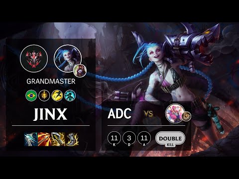 Jinx ADC vs Seraphine - BR Grandmaster Patch 11.2