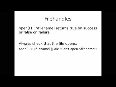 Perl part 3: Perl functions and commands
