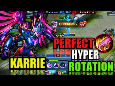 Karrie Perfect Hyper Rotation | Mobile Legend Karrie | MLBB