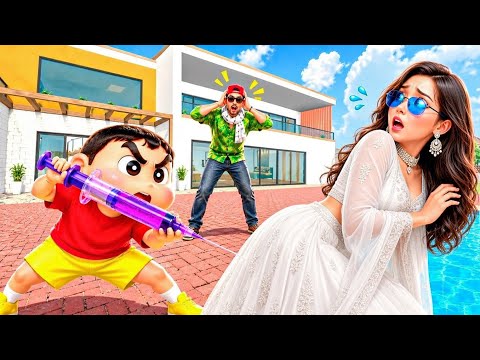 🎯Shinchan Injected a Giant Purple Syringe into Riya Bhabi 😱| INDIAN THEFT AUTO SIMULATOR 