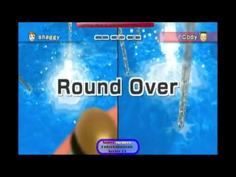 LightRiser (Blue) VS. Sketchy (Red) - Wii Sports Resort 1v1 Swordplay - WF - SMES 1