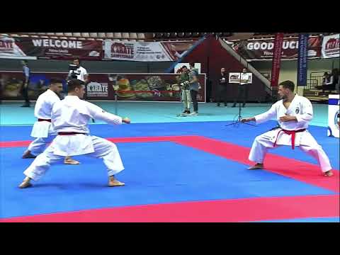 Italy (ITA) Vs Montenegro (MNE)-Male Team Kata Bronze Medal Match European Karate Championships 2022