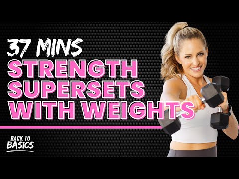 Day 11: 37-Minute Strength Supersets with Weights Workout [B2B Challenge]