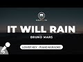 It Will Rain Bruno Mars Lower Key Piano Karaoke