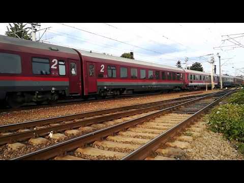 Tren IR cu 14 vagoane  IR 1746 Baia Mare - Bucuresti, intr-o duminica seara