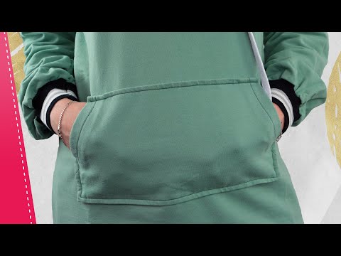 Bauchtasche auf Oberteil nähen | eine Kängurutasche für den Hoodie