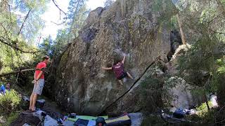 Video thumbnail of Body Count, 8a+. Magic Wood