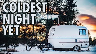 Download lagu Winter Camping - Coldest Night YET // 13ft Scamp Trailer mp3
