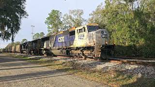 1/2/26 CSX E040 Coal Empties in Callahan, FL Stunning OLS 4568 + “MAC” 4530 (Part #3 Jacksonville)