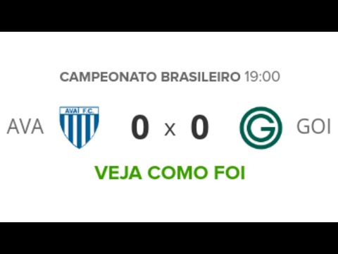 Avaí 0 X 0 Goiás | Melhores Momentos | Série A 2019 - 21/07
