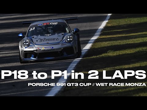 ONBOARD STORY | From P18 to P1 | Wet Monza Race GT Open | Porsche 991 GT3 Cup