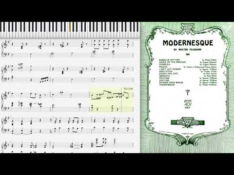 Modernesque by Walter Feldkamp (1928, Novelty piano)