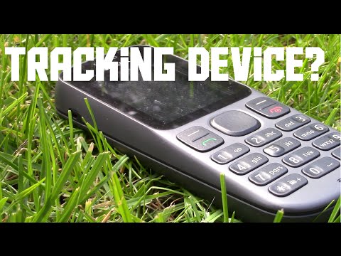 What does the chip or cell phone track?