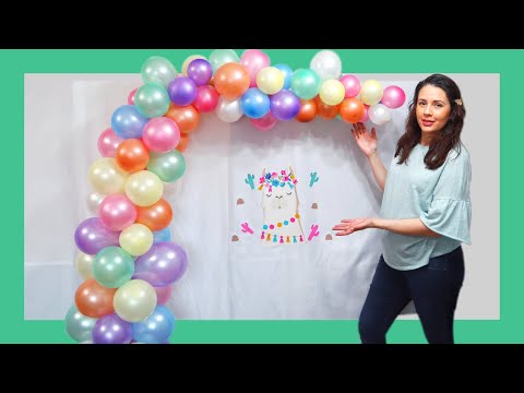 Como hacer un arco de globos organico facil y sin base | Decoracion con globos