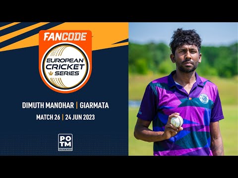 POTM: D.Manohar - GIA vs BUG | Highlights | FanCode ECS Romania | 24 June 2023 | ECS23.500