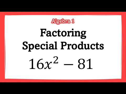 📝Factoring Special Products 📚 | Algebra 1 |  Math Boost Camp