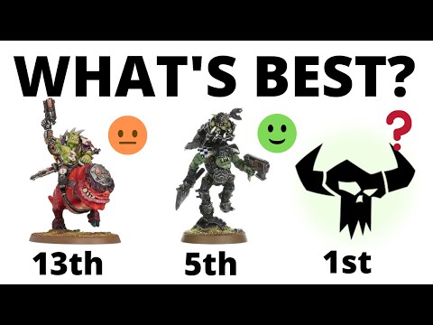 Ranking the Strongest Ten Ork Units in Warhammer 40K - Best Orks in Arks of Omen