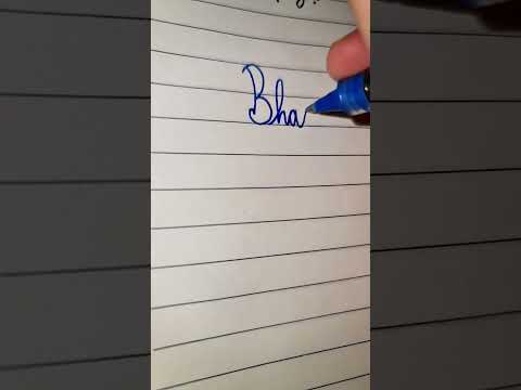 Bhavin #signature #handwriting #art #handwritingexpert #calligraphyhandwriting #calligraphystyles