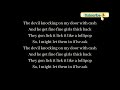 Kwesi Arthur Devil Knocking Lyrics
