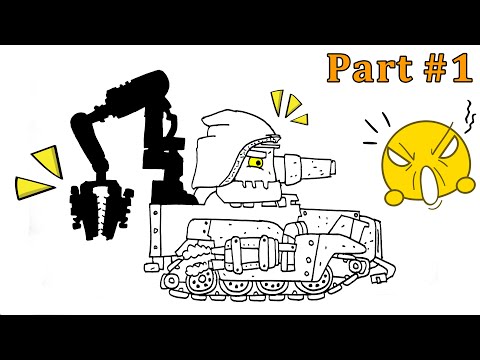 How to Draw a Twilight Mechanical Engineer Cartoon Tank. Cartoons about tanks - Part 1