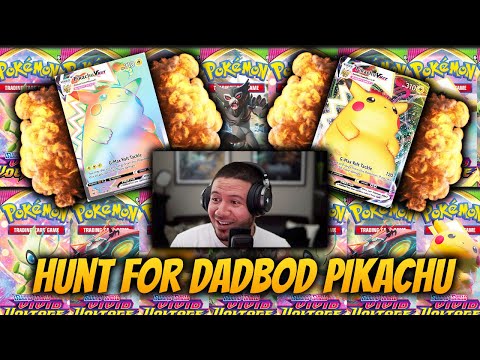 Pokemon TCG Vivid Voltage RAINBOW PIKACHU VMAX Secret Rare Pull!