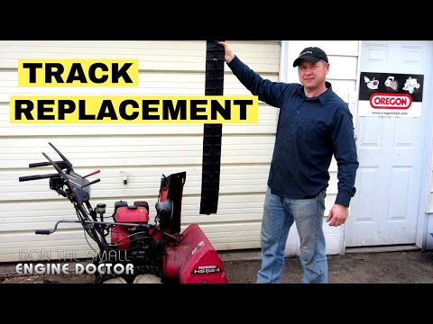 HOW-TO Replace A Honda Snowblower Track - Step By Step...