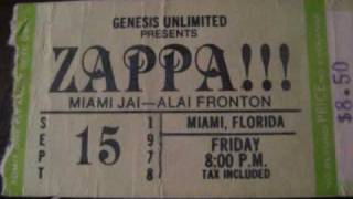 Framk Zappa Ticket Stubs The Closer You Are LIVE