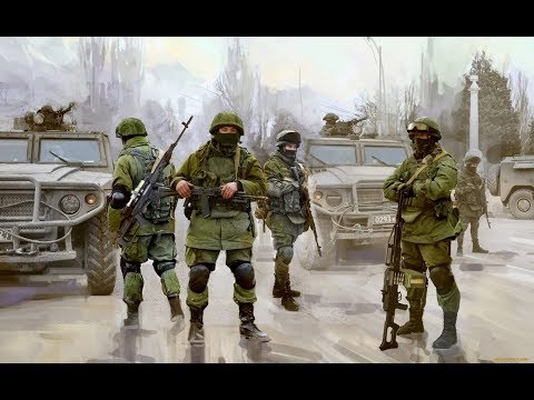 Demonstration the modern Russian infantry 2017