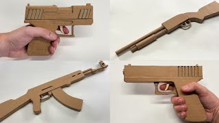 4 Incredible Cardboard Guns You Can Make at Home