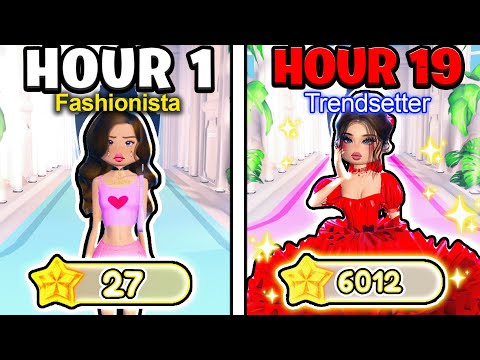 Playing DRESS TO IMPRESS For 24 HOURS *I got TRENDSETTER!*