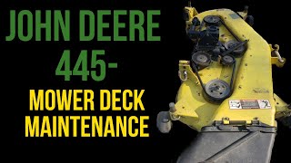 John Deere 445 Mower Deck Maintenance 54 Deck 54HDLAWN