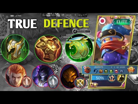 BARATS ON EXP LANE AUTO MVP + BEST TANK BUILD ON 2023 | MLBB | JETREXTV🦖