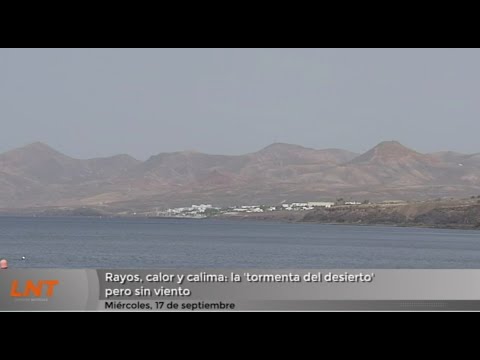 Rayos, calor y calima: la 'tormenta del desierto' pero sin viento
