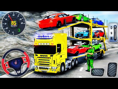 Offroad Car Transporter Trucks Driving - Cargo Multi Trailer Transport John Drive - Android GamePlay