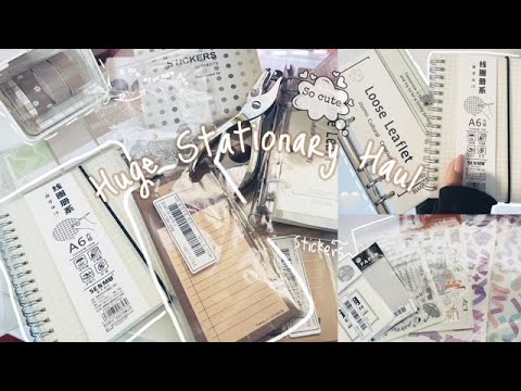 🍑 a huge (cute and affordable) stationery haul | SHEIN
