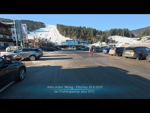 Skigebiet - Flachau mein erster Skitag in der Saison 2025 2026 bei Frühlingstemperaturen