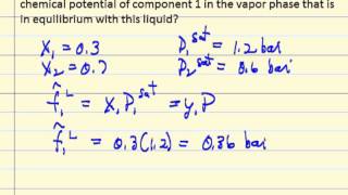 Chemical Potential from VLE (Review)